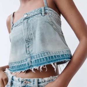 NWT Zara Denim Top
